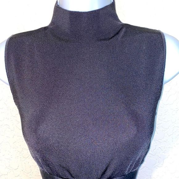 Zara Knit Cut Out Crop Top Trurtle Neck Top - Picture 5 of 9